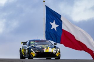 #2 Aston Martin Vantage AMR GT4 of Jason Bell, Flying Lizard Motorsports, GT America Powered by AWS, GT4, SRO America, Circuit of the Americas, Austin TX, May 2023.
 | Brian Cleary/SRO