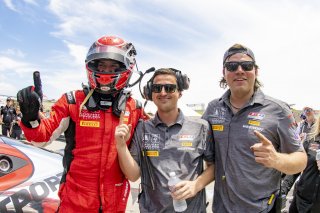 #50 Aston Martin Vantage GT4 of Ross Chouest, Chouest Povoledo Racing, GT America Powered by AWS, GT4, SRO America, Circuit of the Americas, Austin TX, May 2023.
 | Brian Cleary/SRO