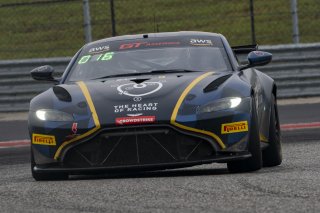 #25 Aston Martin Vantage AMR GT4 of Gray Newell, Heart of Racing Team, GT America Powered by AWS, GT4, SRO America, Circuit of the Americas, Austin TX, May 2023.
 | Brian Cleary/SRO