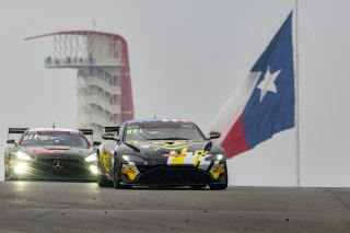 #2 Aston Martin Vantage AMR GT4 of Jason Bell, Flying Lizard Motorsports, GT America Powered by AWS, GT4, SRO America, Circuit of the Americas, Austin TX, May 2023.
 | Brian Cleary/SRO