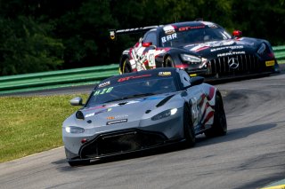 #77 Aston Martin Vantage AMR GT4 of Paul Kiebler, TR3 Racing, GT America Powered by AWS, GT4, SRO America, VIRginia International Raceway, Alton VA, June 2023.
 | Brian Cleary/SRO