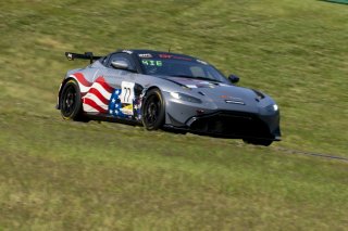 #77 Aston Martin Vantage AMR GT4 of Paul Kiebler, TR3 Racing, GT America Powered by AWS, GT4, SRO America, VIRginia International Raceway, Alton VA, June 2023.
 | Brian Cleary/SRO