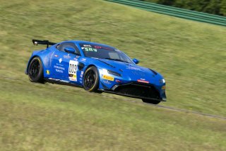 #009 Aston Martin Vantage AMR GT4 of Tim Savage, TRG-The Racers Group, GT America Powered by AWS, GT4, SRO America, VIRginia International Raceway, Alton VA, June 2023.
 | Brian Cleary/SRO