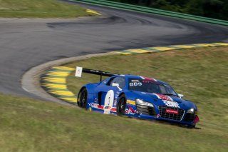 #3 Audi R8-LMS of Johnny O'Connell. SKI Autosports, GT America Powered by AWS, SRO3, SRO America, VIRginia International Raceway, Alton VA, June 2023.
 | Brian Cleary/SRO
