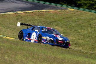 #3 Audi R8-LMS of Johnny O'Connell. SKI Autosports, GT America Powered by AWS, SRO3, SRO America, VIRginia International Raceway, Alton VA, June 2023.
 | Brian Cleary/SRO
