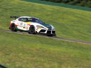#21 Toyota Gazoo Racing GR Supra GT4 of Nicholas Shanny, Carrus Callas Raceteam, GT America Powered by AWS, GT4, SRO America, VIRginia International Raceway, Alton VA, June 2023.
 | Brian Cleary/SRO