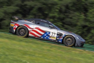 #77 Aston Martin Vantage AMR GT4 of Paul Kiebler, TR3 Racing, GT America Powered by AWS, GT4, SRO America, VIRginia International Raceway, Alton VA, June 2023.
 | Brian Cleary/SRO