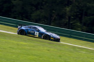 #25 Aston Martin Vantage AMR GT4 of Gray Newell, Heart of Racing Team, GT America Powered by AWS, GT4, SRO America, VIRginia International Raceway, Alton VA, June 2023.
 | Brian Cleary/SRO