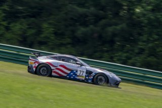 #77 Aston Martin Vantage AMR GT4 of Paul Kiebler, TR3 Racing, GT America Powered by AWS, GT4, SRO America, VIRginia International Raceway, Alton VA, June 2023.
 | Brian Cleary/SRO