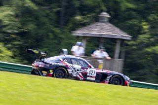 #427 Mercedes-AMG GT3 of Anthony Bartone, RealTime Racing, GT America Powered by AWS, SRO3, SRO America, VIRginia International Raceway, Alton VA, June 2023.
 | Brian Cleary/SRO