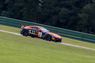 #8 Aston Martin Vantage AMR GT4 of Elias Sabo, Flying Lizard Motorsports, GT America Powered by AWS, GT4, SRO America, VIRginia International Raceway, Alton VA, June 2023.
 | Brian Cleary/SRO
