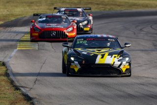 #2 Aston Martin Vantage AMR GT4 of Jason Bell, Flying Lizard Motorsports, GT America Powered by AWS, GT4, SRO America, VIRginia International Raceway, Alton VA, June 2023.
 | Brian Cleary/SRO