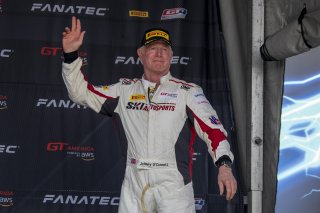 #3 Audi R8-LMS of Johnny O'Connell. SKI Autosports, GT America Powered by AWS, SRO3, SRO America, VIRginia International Raceway, Alton VA, June 2023.
 | Brian Cleary/SRO