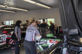 Garage Tour, Mercedes Benz dealers, SRO America, VIRginia International Raceway, Alton VA, June 2023.
 | Brian Cleary/SRO