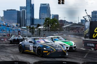 #25 Aston Martin Vantage AMR GT4 of Gray Newell, Aug. 4-6 2023 GT America SRO, GT America Powered by AWS, GT4, Heart of Racing Team, Music City Grand Prix
 | www.lagunasphotography.com
