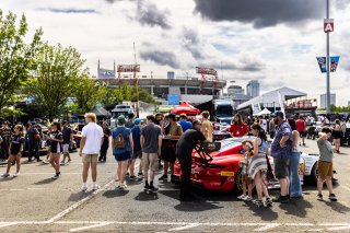 #460 Porsche 911 GT3-R (991.ii) of Andy Wilzoch, Aug. 4-6 2023 GT America SRO, Flying Lizard Motorsports, GT America Powered by AWS, Music City Grand Prix, SRO3
 | www.lagunasphotography.com