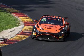 #8 Aston Martin Vantage AMR GT4 of Elias Sabo, Flying Lizard Motorsports, GT America Powered by AWS, GT4, SRO America, Road America, Elkhart Lake, WI, August 2023.
 | Brian Cleary/SRO