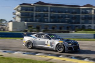 #5 Chevrolet Camaro GT4.R of Tony Gaples, Blackdog Speed Shop, GT America Powered by AWS, GT4, SRO America, Sebring International Raceway, Sebring, FL, September 2023.
 | Brian Cleary/SRO