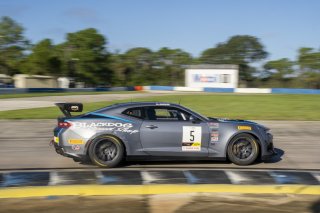 #5 Chevrolet Camaro GT4.R of Tony Gaples, Blackdog Speed Shop, GT America Powered by AWS, GT4, SRO America, Sebring International Raceway, Sebring, FL, September 2023.
 | Brian Cleary/SRO