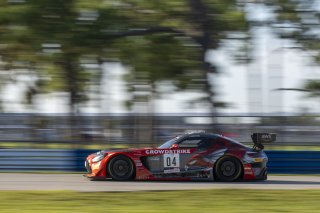 #04 Mercedes-AMG GT3 of George Kurtz, Crowdstrike by Riley, GT America Powered by AWS, SRO3, SRO America, Sebring International Raceway, Sebring, FL, September 2023.
 | Brian Cleary/SRO
