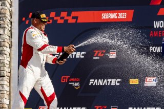 #099 Porsche 718 Cayman GT4 RS Clubsport of Robb Holland, Rotek Racing, GT America Powered by AWS, GT4, SRO America, Sebring International Raceway, Sebring, FL, September 2023.
 | Brian Cleary/SRO