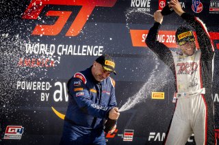 #27 Mercedes-AMG GT3 of Jason Daskalos, CRP Racing, GT America Powered by AWS, SRO3, SRO America, Sebring International Raceway, Sebring, FL, September 2023.#101 Mercedes-AMG GT3 of Memo Gidley, TKO Motorsports
 | Brian Cleary/SRO