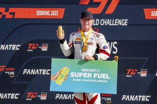 #3 Audi R8-LMS of Johnny O'Connell. SKI Autosports, GT America Powered by AWS, SRO3, SRO America, Sebring International Raceway, Sebring, FL, September 2023.
 | Brian Cleary/SRO