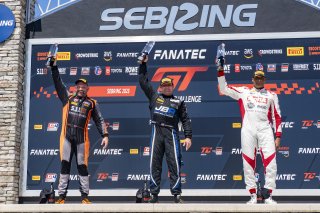 #2 Aston Martin Vantage AMR GT4 of Jason Bell, Flying Lizard Motorsports, GT America Powered by AWS, GT4, SRO America, Sebring International Raceway, Sebring, FL, September 2023.
 | Brian Cleary/SRO