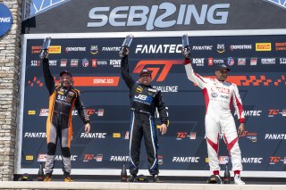 #2 Aston Martin Vantage AMR GT4 of Jason Bell, Flying Lizard Motorsports, GT America Powered by AWS, GT4, SRO America, Sebring International Raceway, Sebring, FL, September 2023.
 | Brian Cleary/SRO