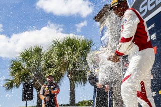 #099 Porsche 718 Cayman GT4 RS Clubsport of Robb Holland, Rotek Racing, GT America Powered by AWS, GT4, SRO America, Sebring International Raceway, Sebring, FL, September 2023.
 | Brian Cleary/SRO