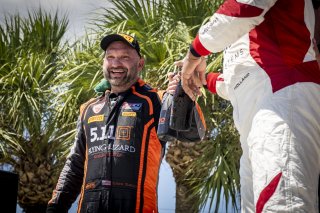 #8 Aston Martin Vantage AMR GT4 of Elias Sabo, Flying Lizard Motorsports, GT America Powered by AWS, GT4, RO America, Sebring International Raceway, Sebring, FL, September 2023.
 | Brian Cleary/SRO