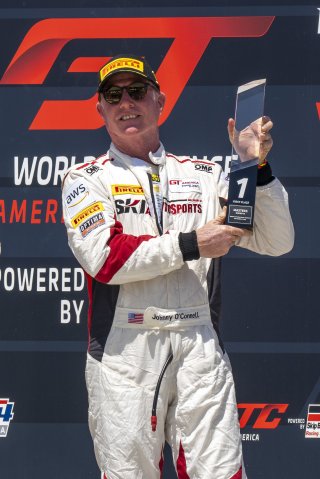 #3 Audi R8-LMS of Johnny O'Connell. SKI Autosports, GT America Powered by AWS, SRO3, SRO America, Sebring International Raceway, Sebring, FL, September 2023.
 | Brian Cleary/SRO
