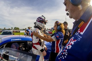 #3 Audi R8-LMS of Johnny O'Connell. SKI Autosports, GT America Powered by AWS, SRO3, SRO America, Sebring International Raceway, Sebring, FL, September 2023.
 | Brian Cleary/SRO