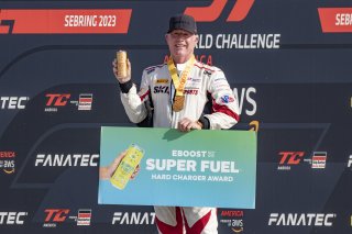 #3 Audi R8-LMS of Johnny O'Connell. SKI Autosports, GT America Powered by AWS, SRO3, SRO America, Sebring International Raceway, Sebring, FL, September 2023.
 | Brian Cleary/SRO