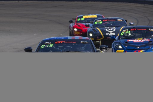 #2 Aston Martin Vantage AMR GT4 of Jason Bell, Flying Lizard Motorsports, GT America Powered by AWS, GT4, SRO America, Indianapolis Motor Speedway, Indianapolis, IN, October 2023.
 | Brian Cleary/SRO