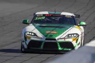 #21 Toyota Gazoo Racing GR Supra GT4 of Nicholas Shanny, Carrus Callas Raceteam, GT America Powered by AWS, GT4, SRO America, Indianapolis Motor Speedway, Indianapolis, IN, October 2023.
 | Brian Cleary/SRO