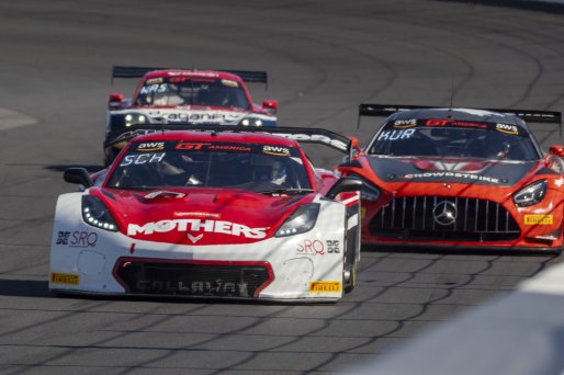 #70 Callaway Corvette Z06R GT3 of Mirco Shultis, Mishumotors, GT America Powered by AWS, SRO3, SRO America, Indianapolis Motor Speedway, Indianapolis, IN, October 2023.
 | Brian Cleary/SRO