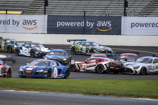 #70 Callaway Corvette Z06R GT3 of Mirco Shultis, Mishumotors, GT America Powered by AWS, SRO3, SRO America, Indianapolis Motor Speedway, Indianapolis, IN, October 2023.
 | Brian Cleary/SRO