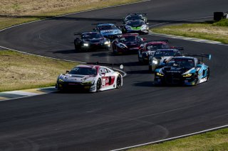 #3  Audi R8 LMS GT3 of Johnny O'Connell, SKI Autosports, GT America, SRO3, SRO America, Sonoma Raceway, Sonoma, CA, April 2024
 | Brian Cleary/SRO