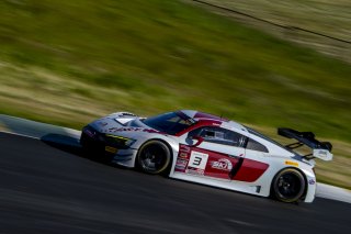 #3  Audi R8 LMS GT3 of Johnny O'Connell, SKI Autosports, GT America, SRO3, SRO America, Sonoma Raceway, Sonoma, CA, April 2024
 | Brian Cleary/SRO