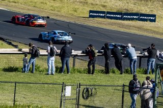 #04 Mercedes-AMG GT3 of  George Kurtz, Crowdstrike by Riley, GT America, SRO, #44 Mercedes-AMG GT2 of Brent Holden, GMG Racing, GT2, SRO America, Sonoma Raceway, Sonoma, CA, April 2024
 | Brian Cleary/SRO