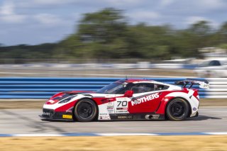 #70 Callaway Corvette Z06R GT3 of Mirco Schultis, MISHUMOTORS, GT America, SRO3, SRO America, Sebring International Raceway, Sebring, FL, May 2024.
 | Brian Cleary/SRO
