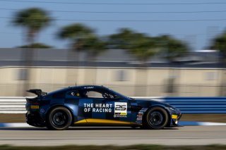 #25 Aston Martin Vantage AMR GT4 of Gray Newell, Heart of Racing Team, GT America, GT4, SRO America, Sebring International Raceway, Sebring, FL, May 2024.
 | Brian Cleary/SRO