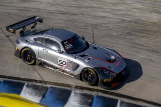 #50 Mercedes-AMG GT3 of Ross Chouest, Chouest Povoledo Racing, GT America, SRO3, SRO America, Sebring International Raceway, Sebring, FL, May 2024.
 | Brian Cleary/SRO