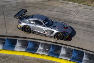 #50 Mercedes-AMG GT3 of Ross Chouest, Chouest Povoledo Racing, GT America, SRO3, SRO America, Sebring International Raceway, Sebring, FL, May 2024.
 | Brian Cleary/SRO