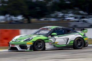 #7 Porsche 718 Cayman GT4 RS Clubsport of Curt Swearingin, ACI Motorsports, GT America, GT4, \SRO America, Sebring International Raceway, Sebring, FL, May 2024.
 | Brian Cleary/SRO