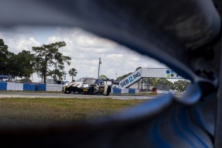 #2 Aston Martin Vantage AMR GT3 of Jason Bell, Flying Lizard Motorsports, GT America, SRO3, SRO America, Sebring International Raceway, Sebring, FL, May 2024.
 | Brian Cleary/SRO