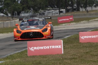 #04 Mercedes-AMG GT3 of  George Kurtz, Crowdstrike by Riley, GT America, SRO, SRO America, Sebring International Raceway, Sebring, FL, May 2024.
 | Brian Cleary/SRO