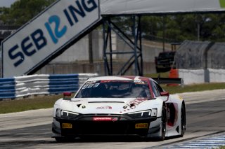 #3  Audi R8 LMS GT3 of Johnny O'Connell, SKI Autosports, GT America, SRO3, SRO America, Sebring International Raceway, Sebring, FL, May 2024.
 | Brian Cleary/SRO