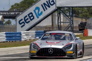 #50 Mercedes-AMG GT3 of Ross Chouest, Chouest Povoledo Racing, GT America, SRO3, SRO America, Sebring International Raceway, Sebring, FL, May 2024.
 | Brian Cleary/SRO